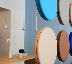 ljudabsorbenter sound absorbers cirkel sandwich
